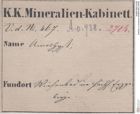 Etiketten zu Amethyst (NHMW-MIN-Ao938)